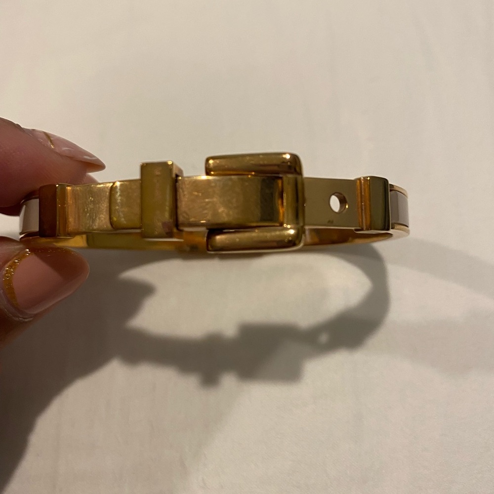 Michael kors buckle bracelet pink enamel